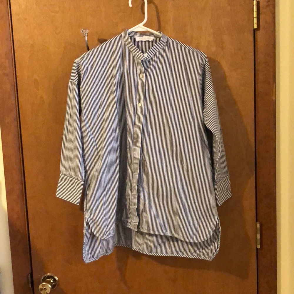 Pinstripe Tunic blouse